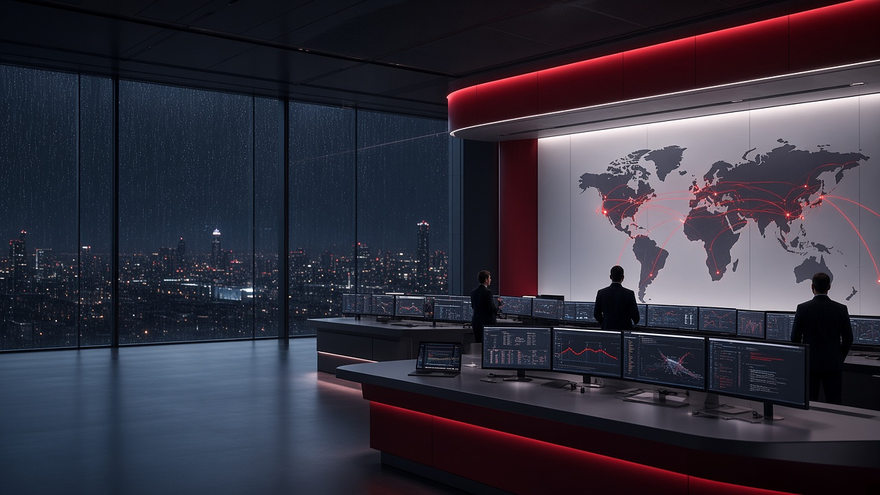 Operations analysts reviewing shipment exceptions in the control tower